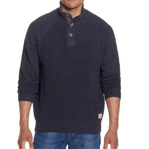 Weatherproof Vintage Men's Button Mock Neck Sweater Size XL - NWT